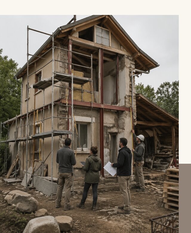 Реконструкция загородного дома под ключ в Курчатове от бюро