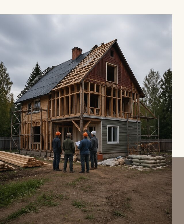 Реконструкция дачного дома в Курчатове под ключ с проектом