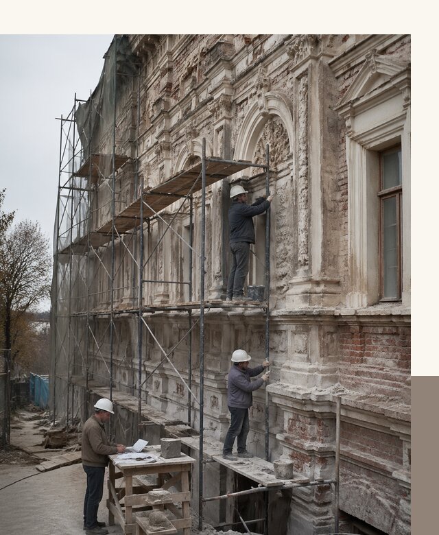 Реставрация объектов культурного наследия под ключ в Курчатове